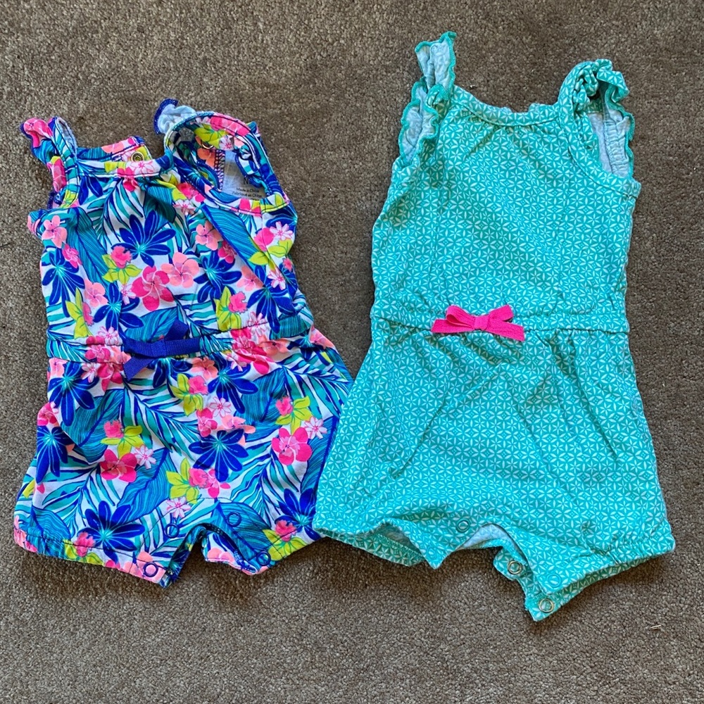 Summer girls rompers